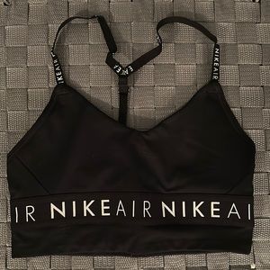 Black nike air sports bra